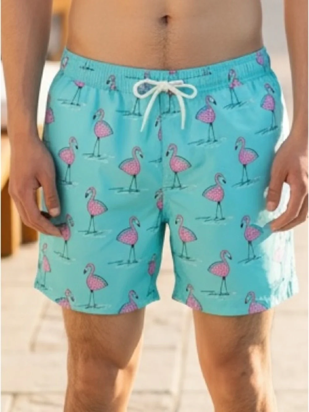 NWT 2XL No Boundaries Pool Party Swim Trunks Men’s Graphic Print Board Shorts